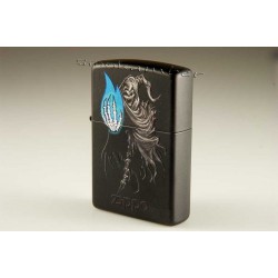 Zippo 28033 Death And Flame Black