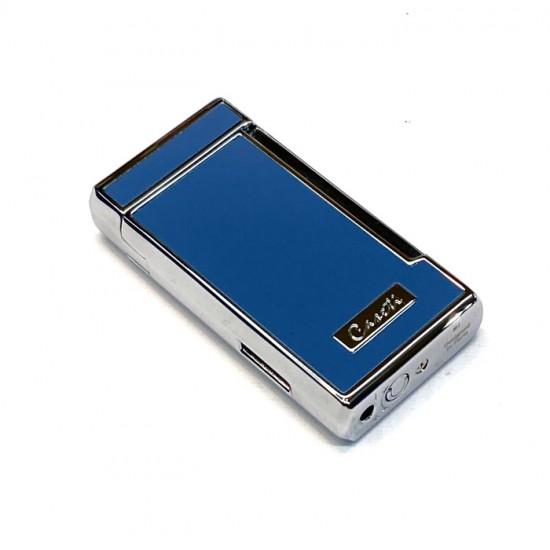 Αναπτήρας Caseti Paris Grey - Blue Με 2 Turbo Jet Flames