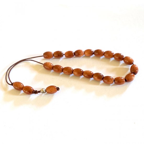 Κομπολόι Από Καφέ Χρυσόλιθο (chrysolite 01)