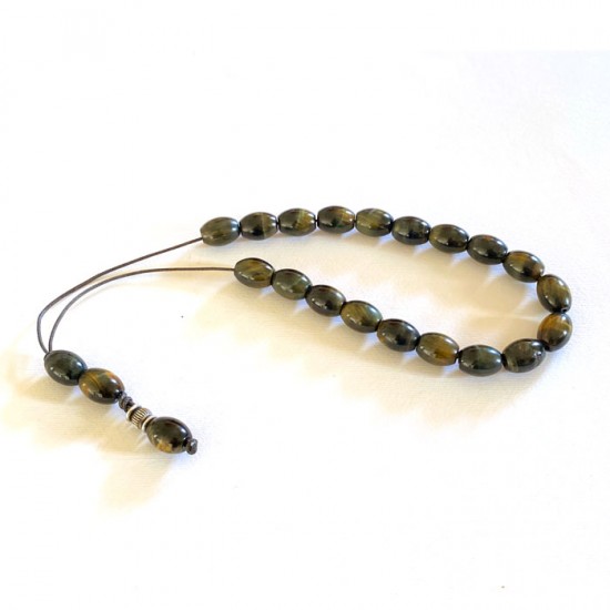 Κομπολόι Από Από Μάτι Τίγρη Μπλε (tiger 04)