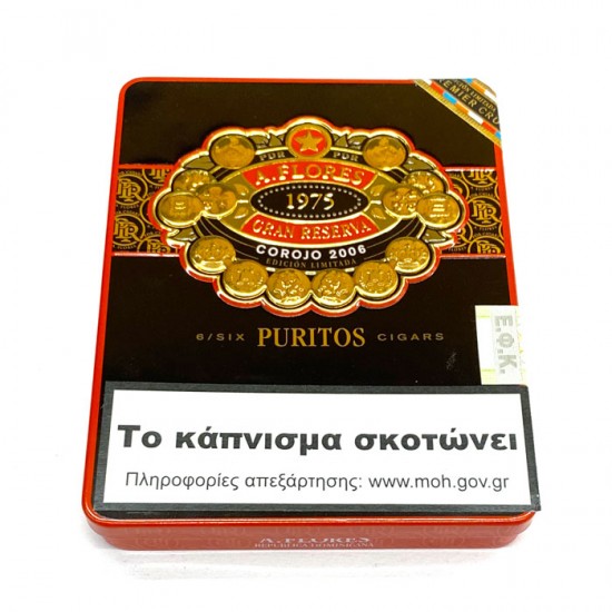 PDR - A. Flores 1975 Puritos Gran Reserva Corojo 2006 - (Tin Of 6 Cigars)