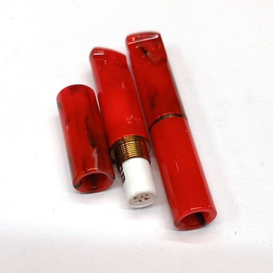 Πίπα Τσιγάρου GG Για Slim - Ultra Slim (Κόκκινη - Μαύρη Marble)