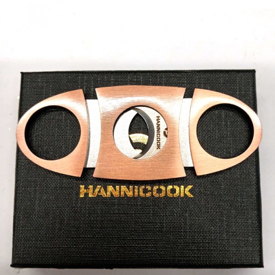 Πουροκόφτης Hannicook Μεταλλικός (HAN-254) Rose Gold Straight-Cut